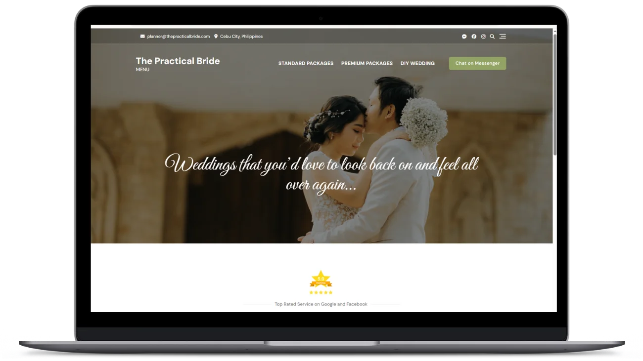Hire a VA | Portfolio +63 Philippines 1 Ecommerce virtual assistant website project for The Practical Bride